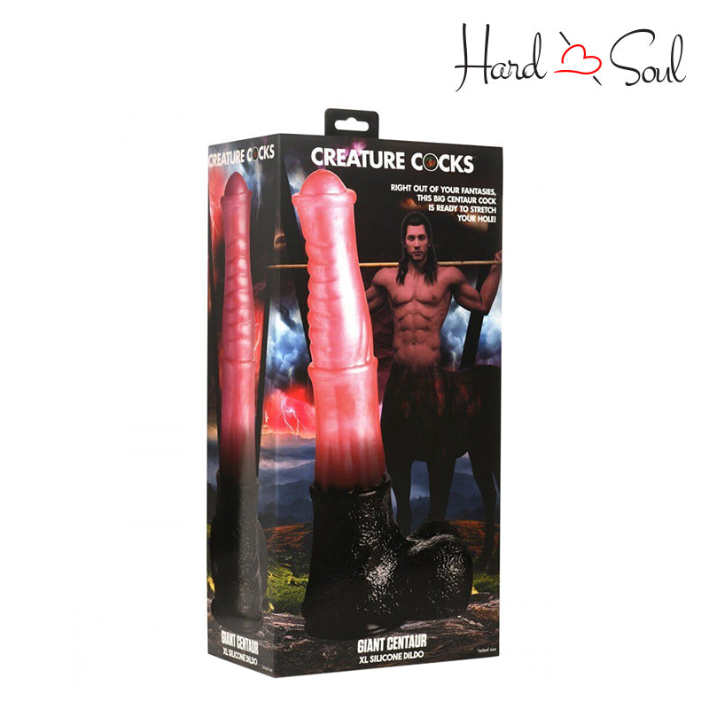 A Box of Creature Cocks Giant Centaur XL Dildo - HardnSoul