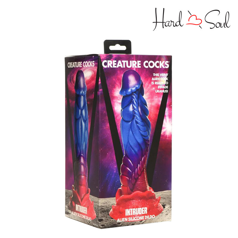 A Box of Creature Cocks Intruder Alien Silicone Dildo - HardnSoul