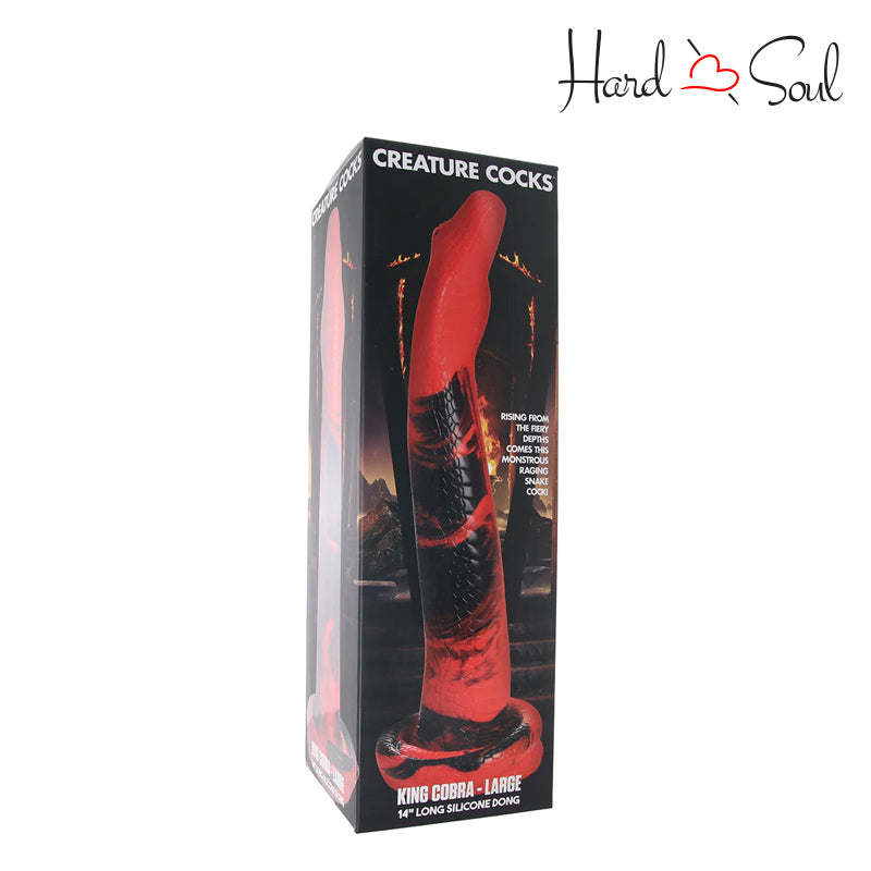 A Box of A Creature Cocks King Cobra Long Large Dildo - HardnSoul