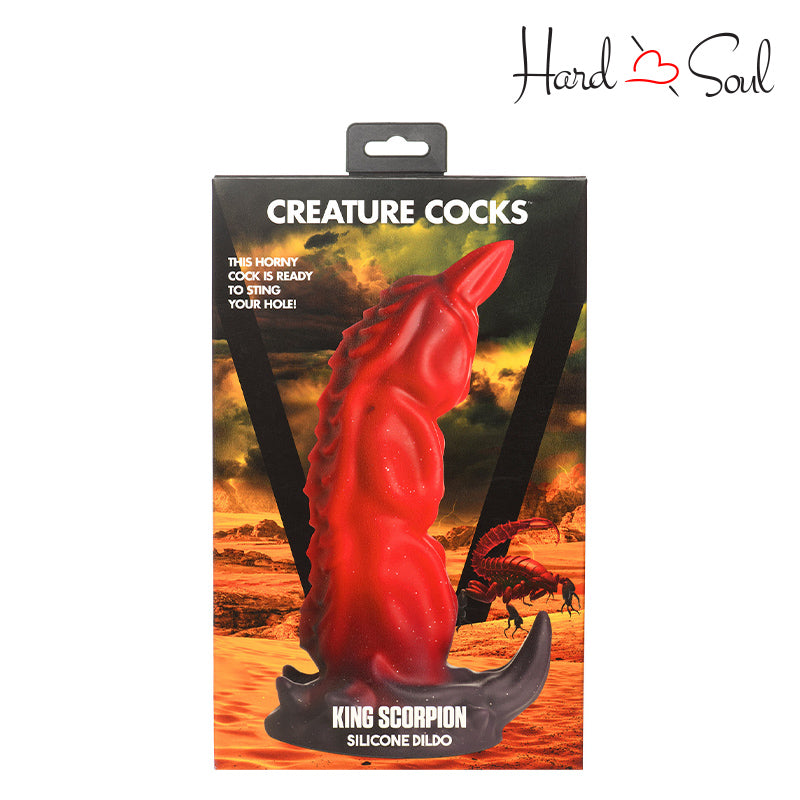 A Box of Creature Cocks King Scorpion Silicone Dildo - HardnSoul