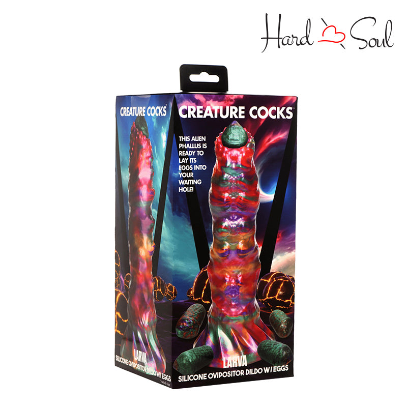 A Box of Creature Cocks Larva Ovipositor Dildo With Eggs - HardnSoul