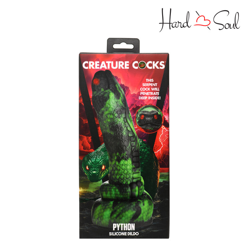 A Box of Creature Cocks Python Silicone Dildo - HardnSoul