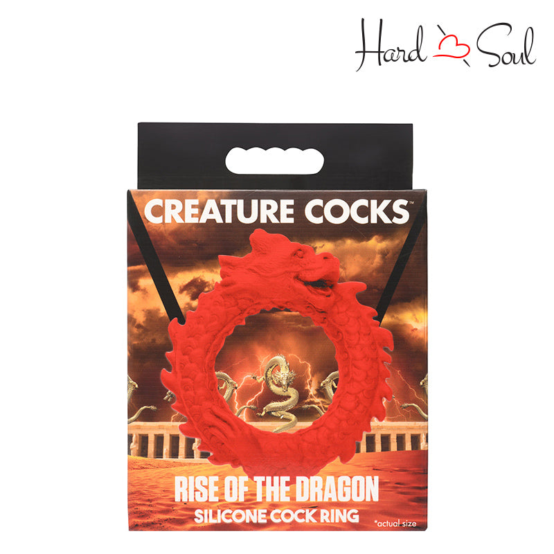 A Box of Creature Cocks Rise Of The Dragon Cock Ring - HardnSoul