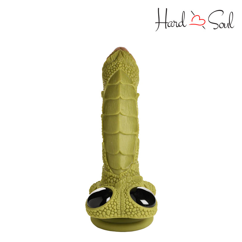 Back Side of Creature Cocks Swamp Monster Green Scaly Dildo - HardnSoul