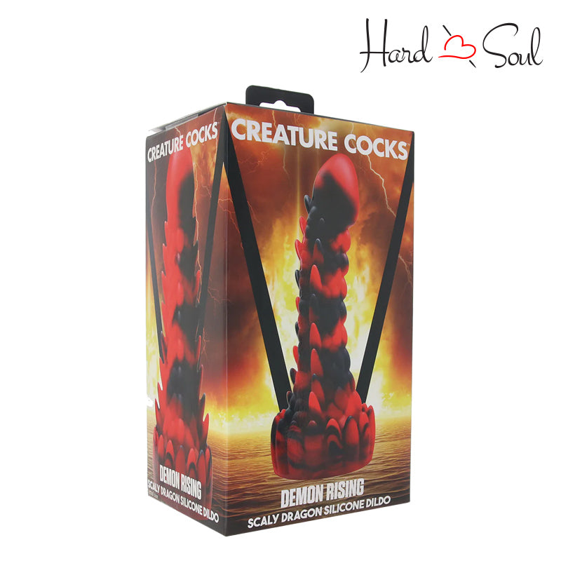 A Box of Creature Cocks Demon Rising Scaly Dragon Dildo - HardnSoul