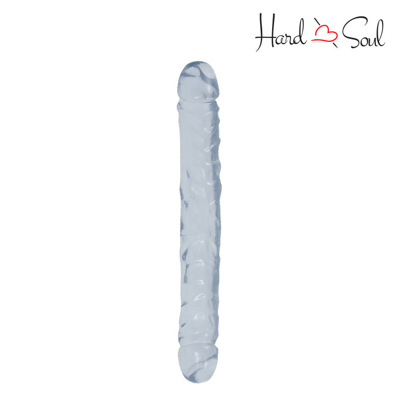 A Crystal Jellies Jr. Double Dong Clear 12" - HardnSoul