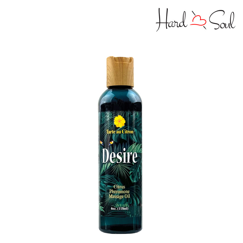 Bottle of Desire Citrus Pheromone Massage Oil 4oz - HardnSoul