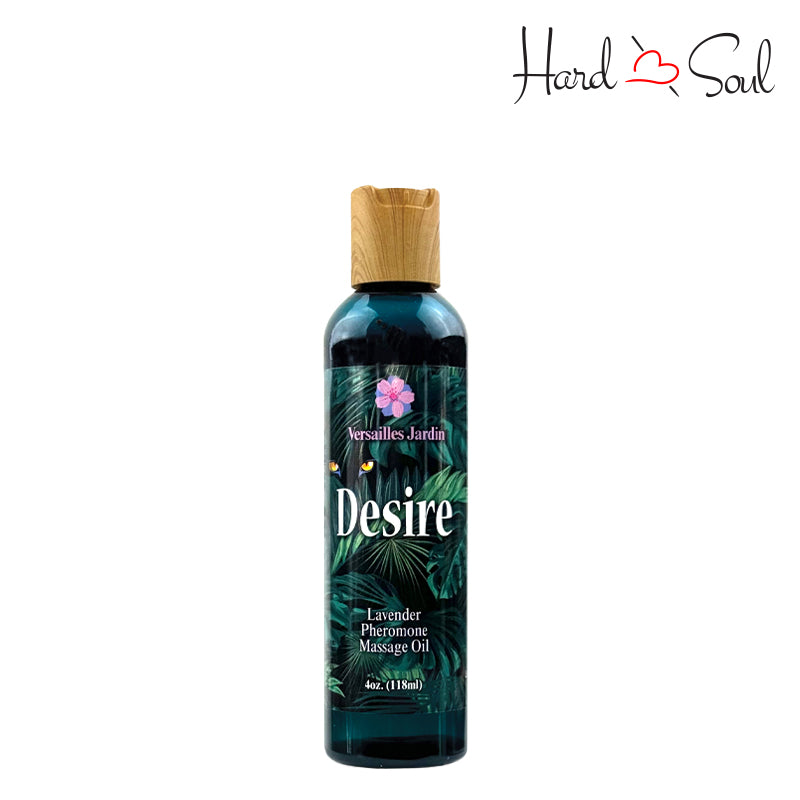 Bottle of Desire Lavender Pheromone Massage Oil 4oz - HardnSoul