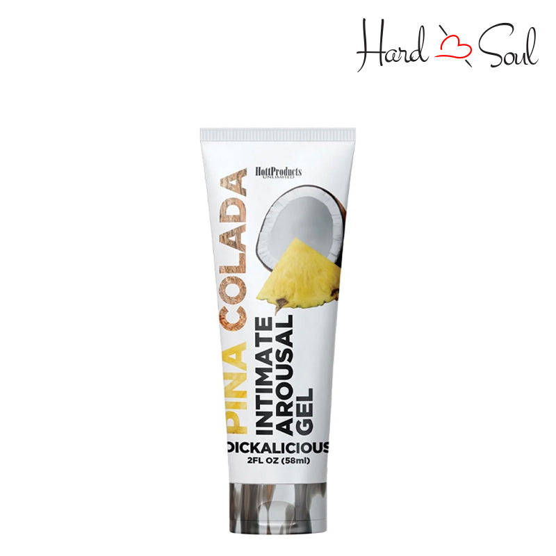 A Tube of Dickalicious Penis Arousal Gel Pina Colada 2oz - HardnSoul