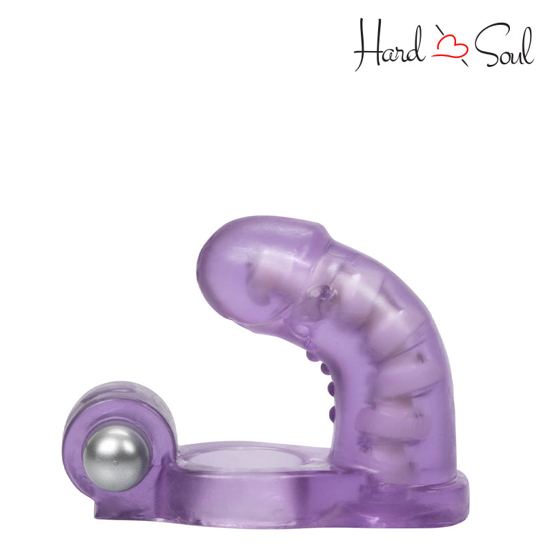 Twisted Double Diver Vibrating Enhancer Clear - HardnSoul