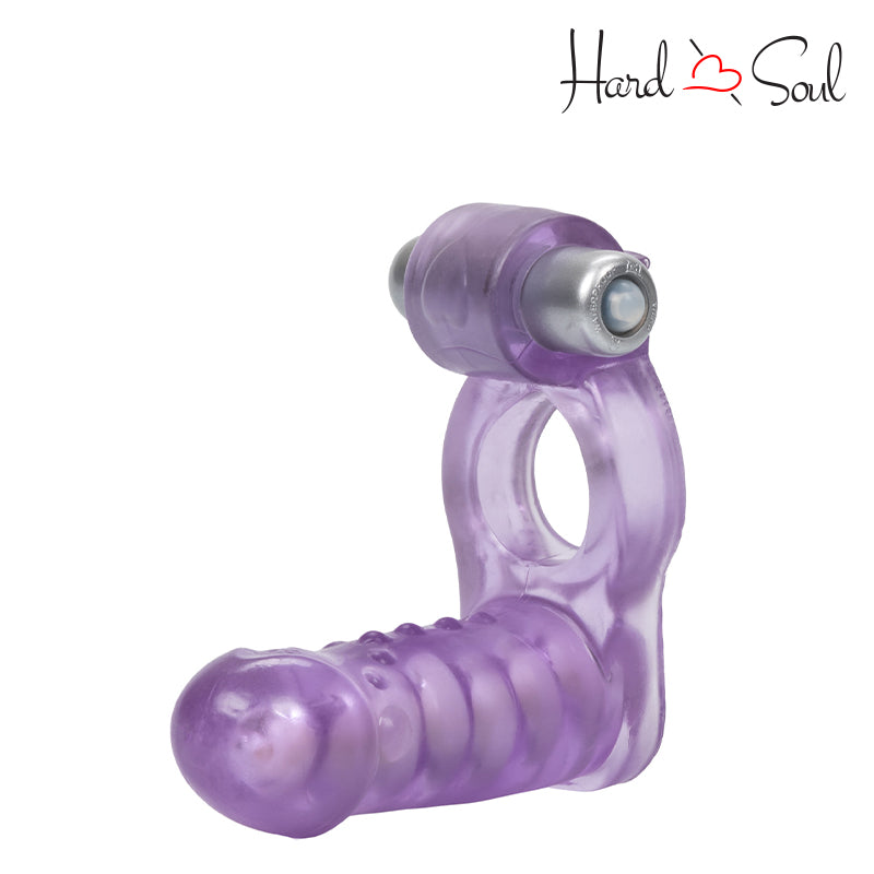 Double Diver Vibrating Enhancer Clear - HardnSoul