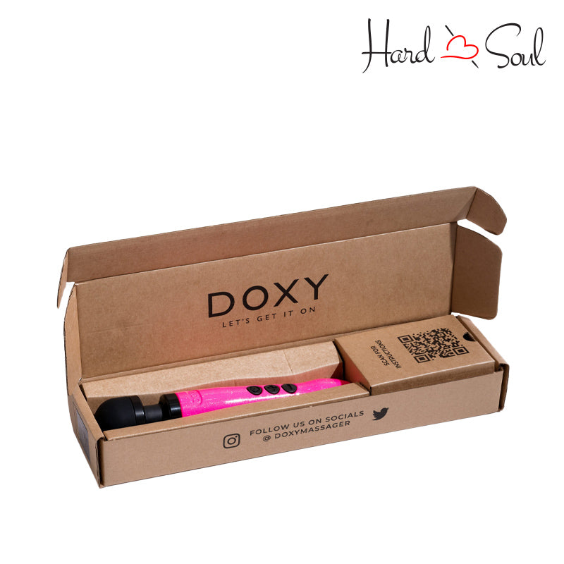 A Box of Doxy Die Cast 3 Wand Massager Hot Pink - HardnSoul