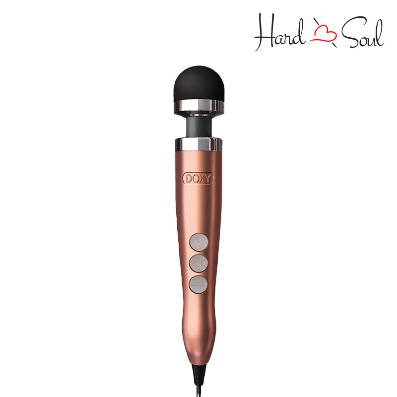 A Doxy Die Cast 3 Wand Massager Rose Gold with adjustment buttons - HardnSoul
