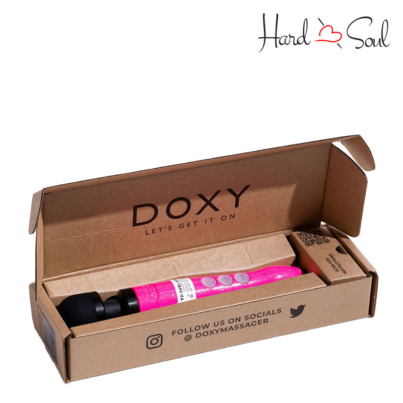 A Box of Doxy Die Cast 3R Wand Massager Hot Pink - HardnSoul