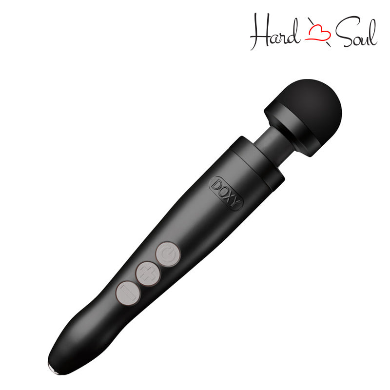 Side of Doxy Die Cast 3R Wand Massager Matte Black - HardnSoul