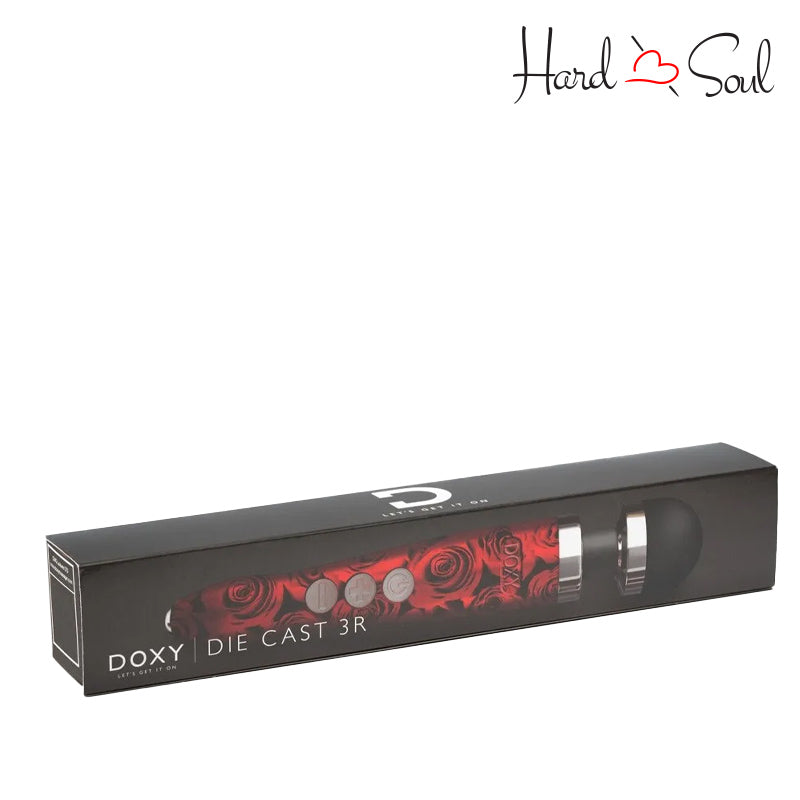 A Box of Doxy Die Cast 3R Wand Massager Rose Pattern - HardnSoul