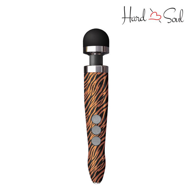 A Doxy Die Cast 3R Wand Massager Tiger with a adjustment button - HardnSoul