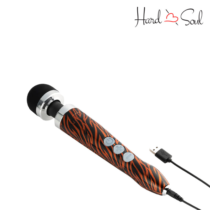 A Doxy Die Cast 3R Wand Massager Tiger with USB Cable - HardnSoul