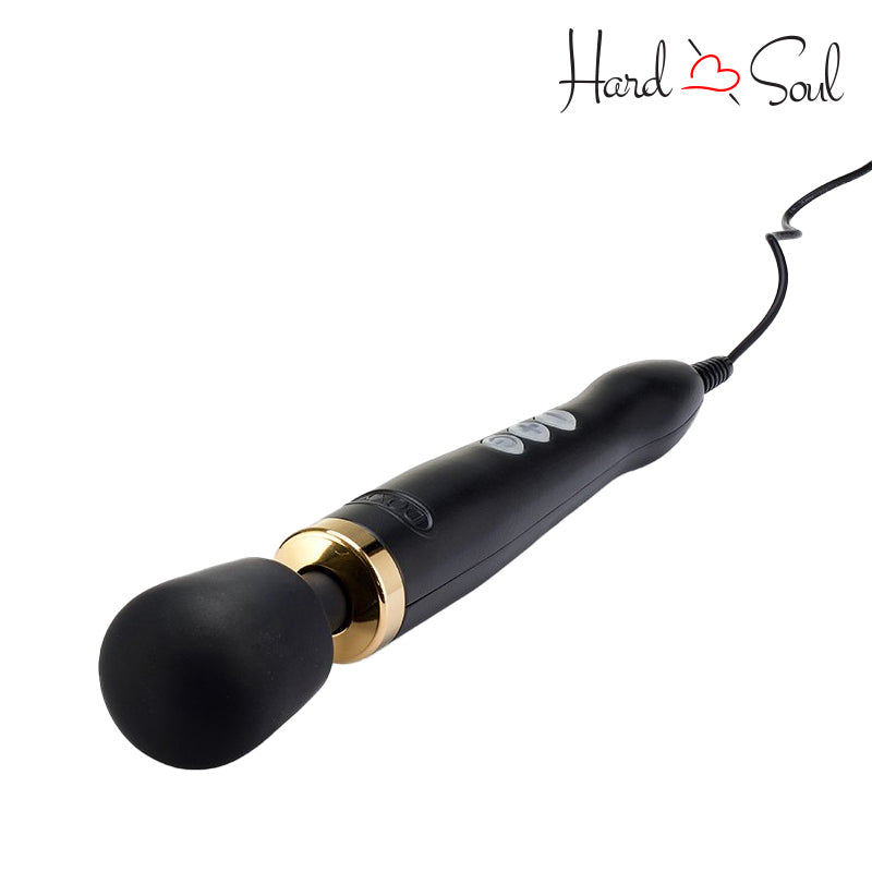 Top of Doxy Die Cast Wand Massager Black Gold - HardnSoul