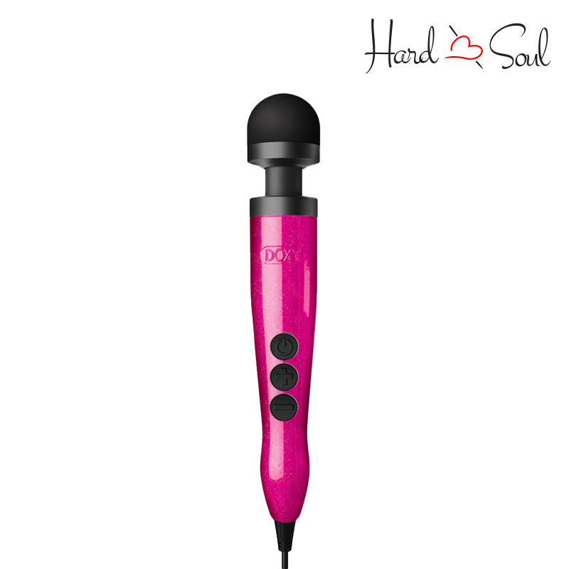 A Doxy Die Cast Wand Massager Hot Pink with adjustment buttons - HardnSoul