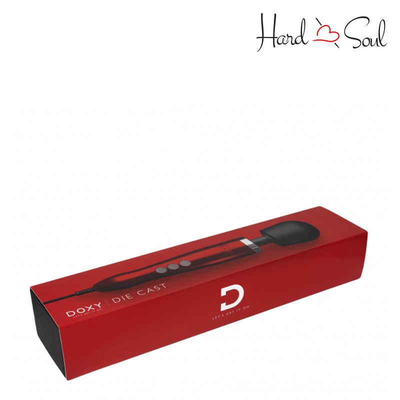 A Box of Doxy Die Cast Wand Massager Red - HardnSoul