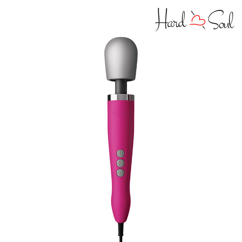 A Doxy Original Wand Massager Pink with adjustment buttons - HardnSoul