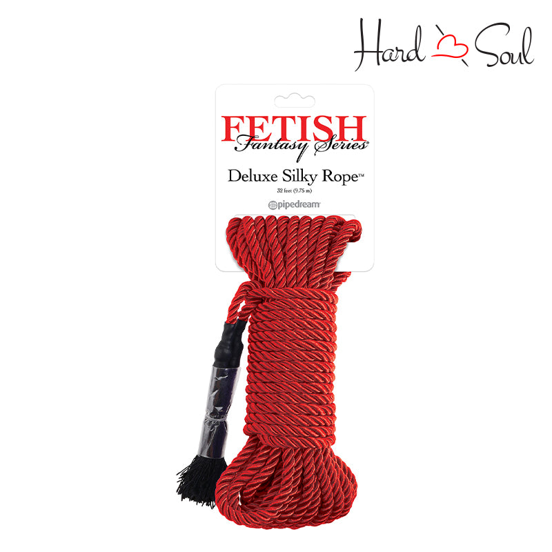 Fetish Fantasy Series Deluxe Silky Rope Red - HardnSoul