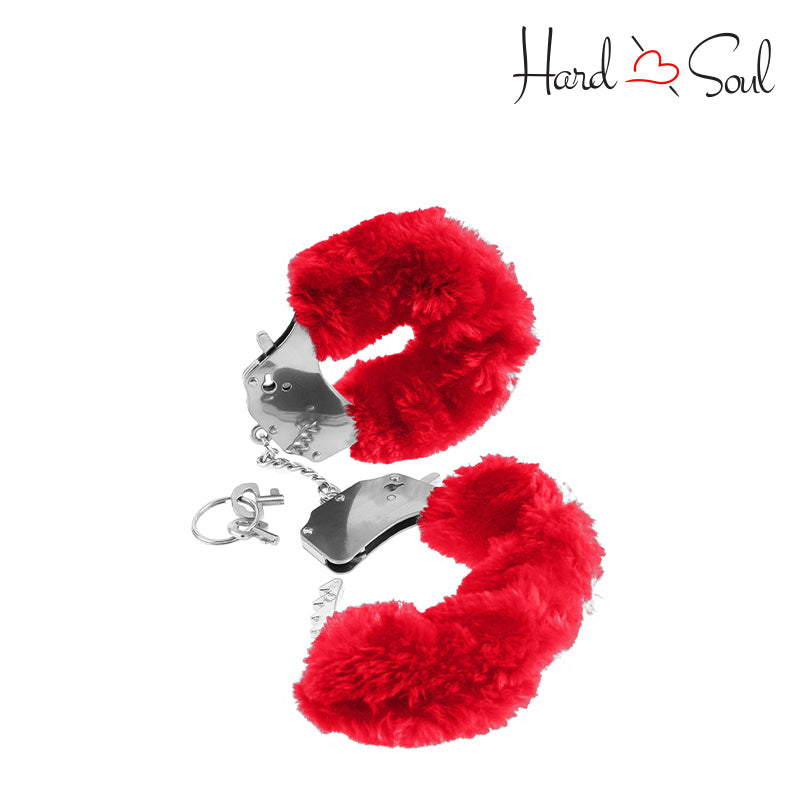 Fetish Fantasy Series Furry Cuffs Red - HardnSoul