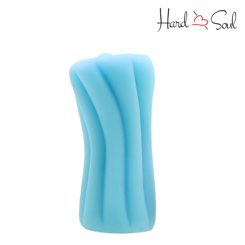 Standing Firefly Yoni Glow In The Dark Silicone Stroker Blue - HardnSoul