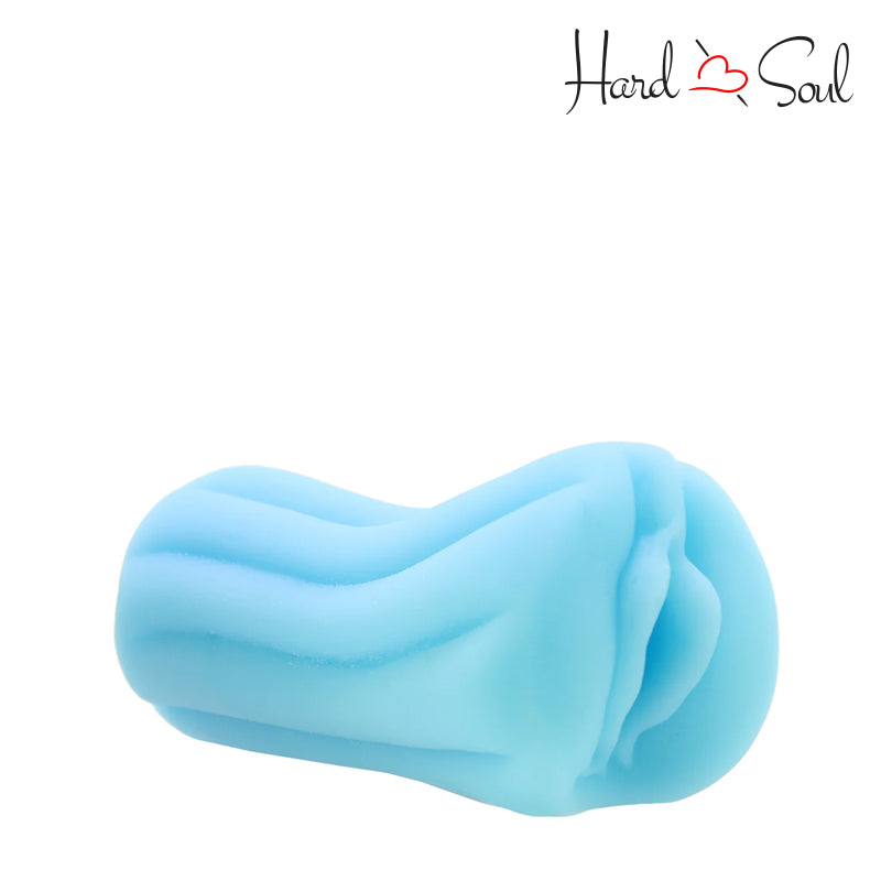 Right Side of  Firefly Yoni Glow In The Dark Silicone Stroker Blue - HardnSoul