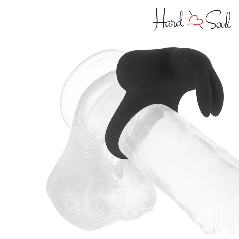 Frisky Bunny Vibrating Ring Black Frisky Bunny Vibrating Ring Black