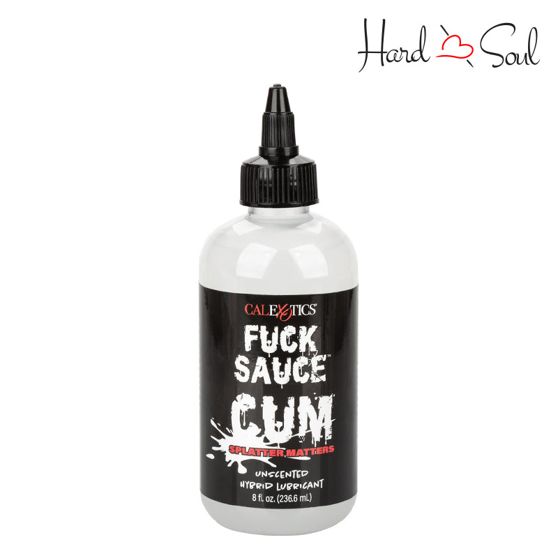 Front Side of Fuck Sauce Cum Hybrid Lubricant 8oz - HardnSoul