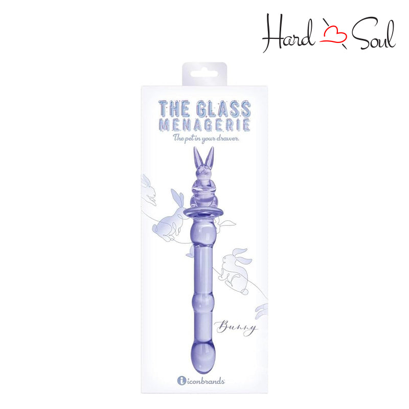 A Box of Glass Menagerie Rabbit Dildo Purple - HardnSoul