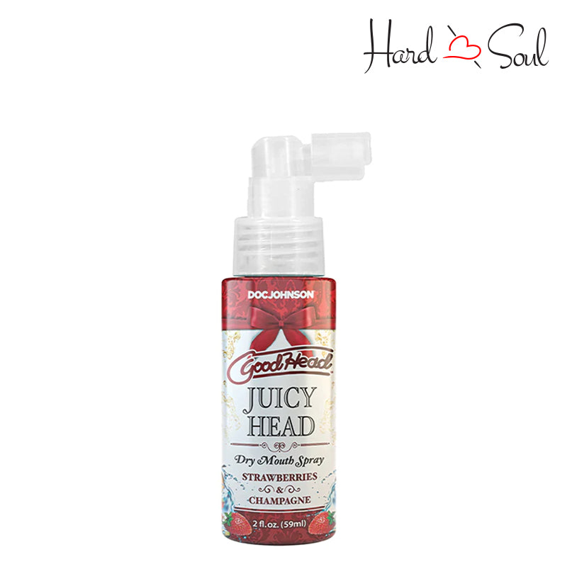 A Bottle of GoodHead Dry Mouth Spray Strawberries & Champagne 2oz - HardnSoul