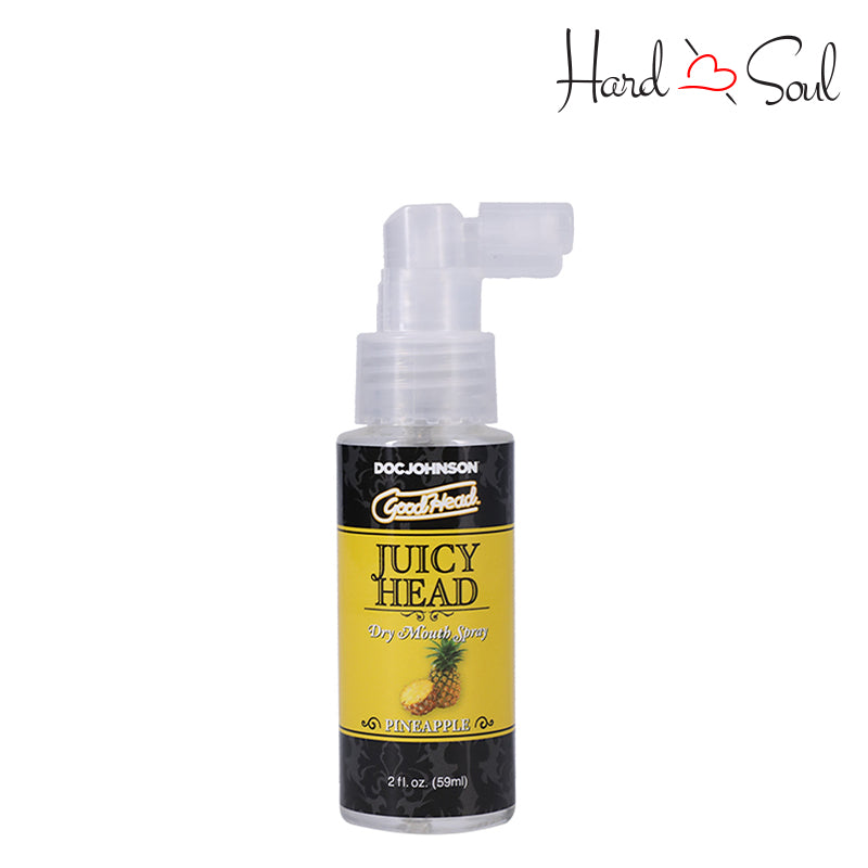 A Bottle of GoodHead Juicy Head Dry Mouth Spray Pineapple 2oz - HardnSoul