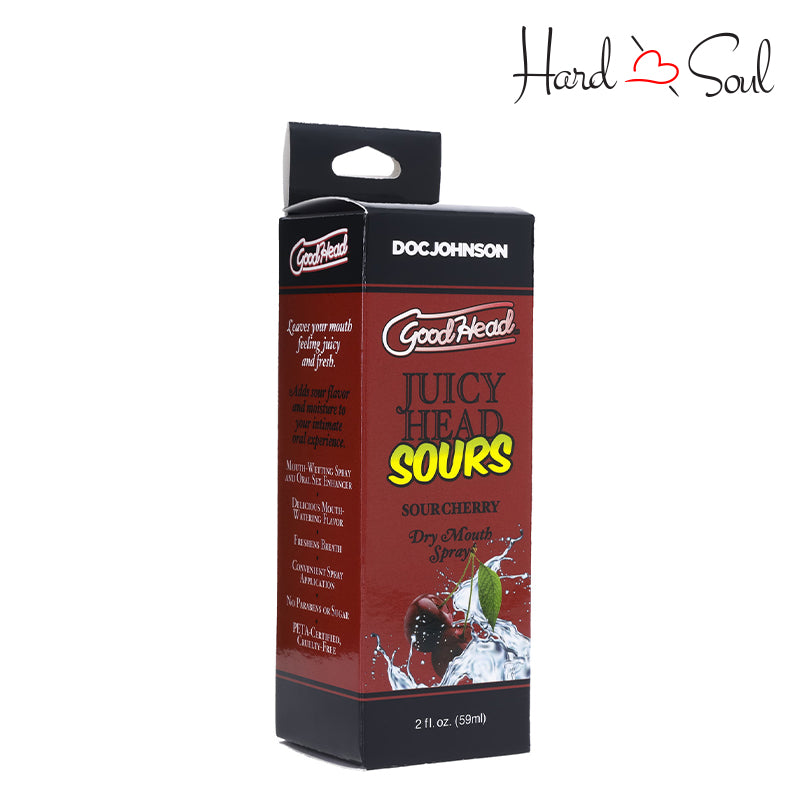 A Box of GoodHead Juicy Head Dry Mouth Spray Sour Cherry 2oz - HardnSoul