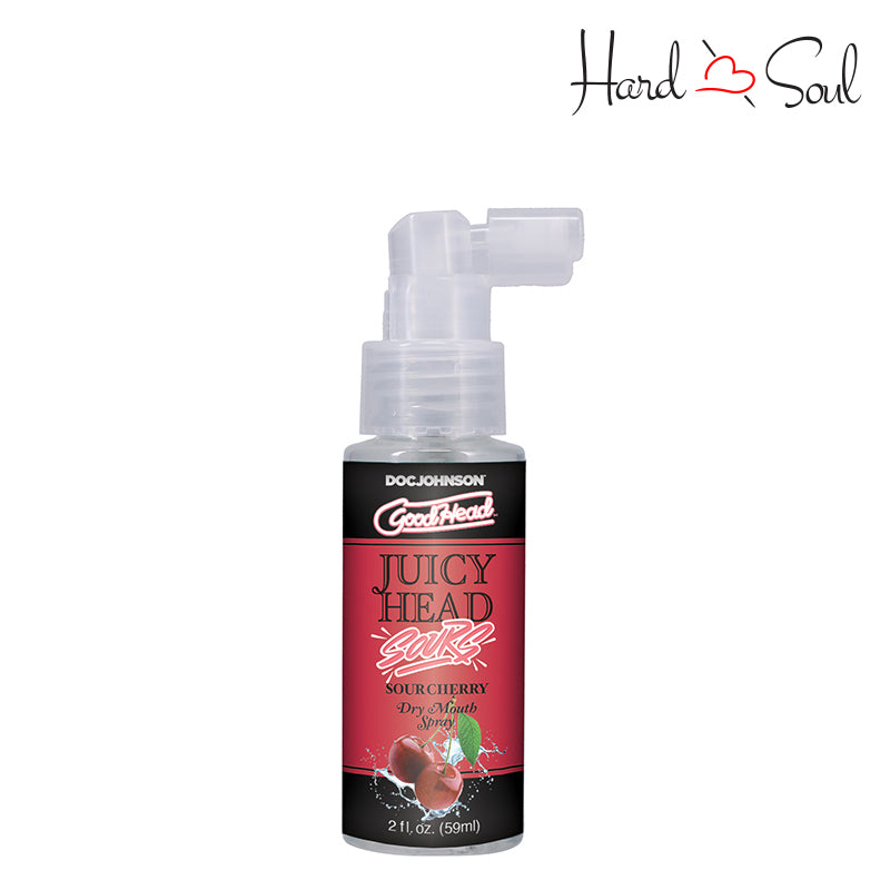 A Bottle of GoodHead Juicy Head Dry Mouth Spray Sour Cherry 2oz - HardnSoul