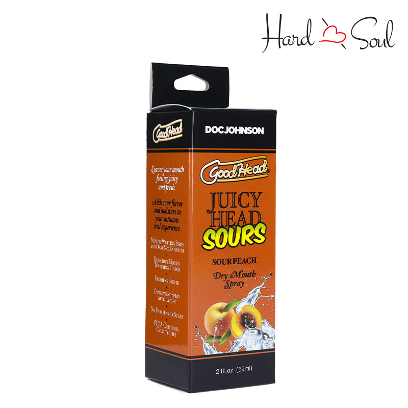 A Box of GoodHead Juicy Head Dry Mouth Spray Sour Peach 2oz - HardnSoul