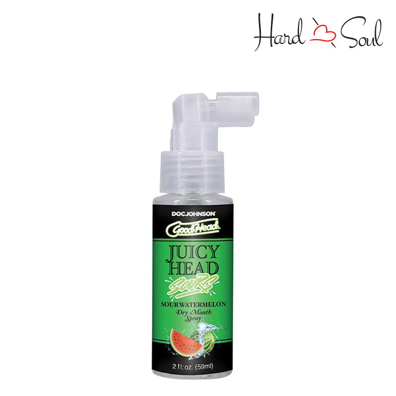 A Bottle of GoodHead Juicy Head Dry Mouth Spray Sour Watermelon 2oz - HardnSoul