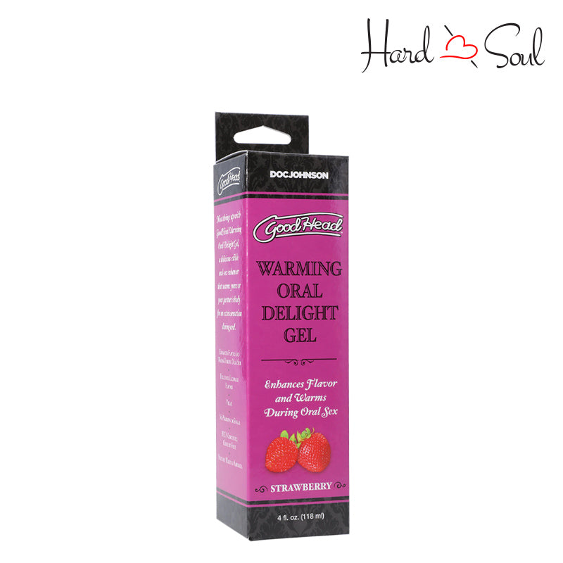 A Box of GoodHead Warming Oral Delight Gel Strawberry - HardnSoul