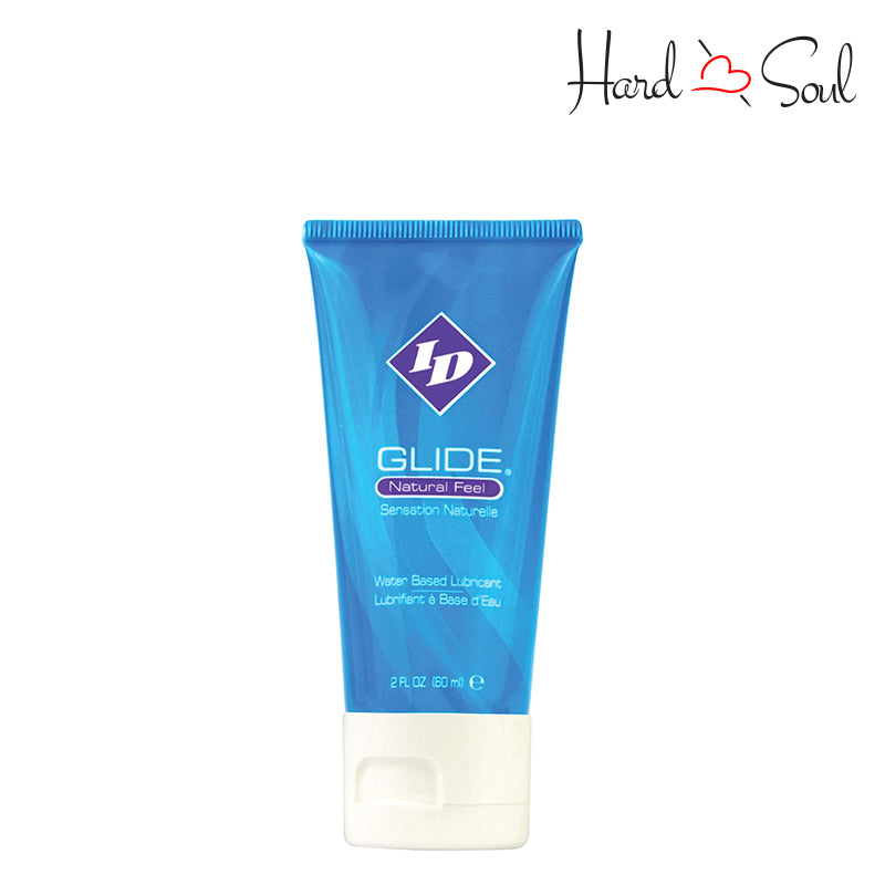 Front side of ID Glide Water Based Lubricant 2oz - HardnSoul