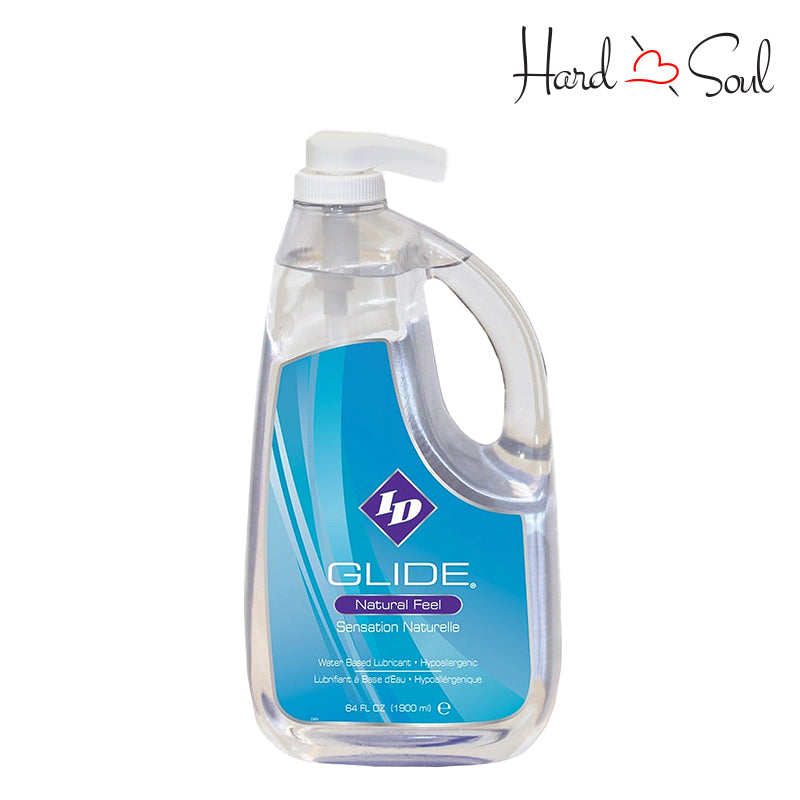 A Bottle of ID Glide Water Based Lubricant 64oz - HardnSoul