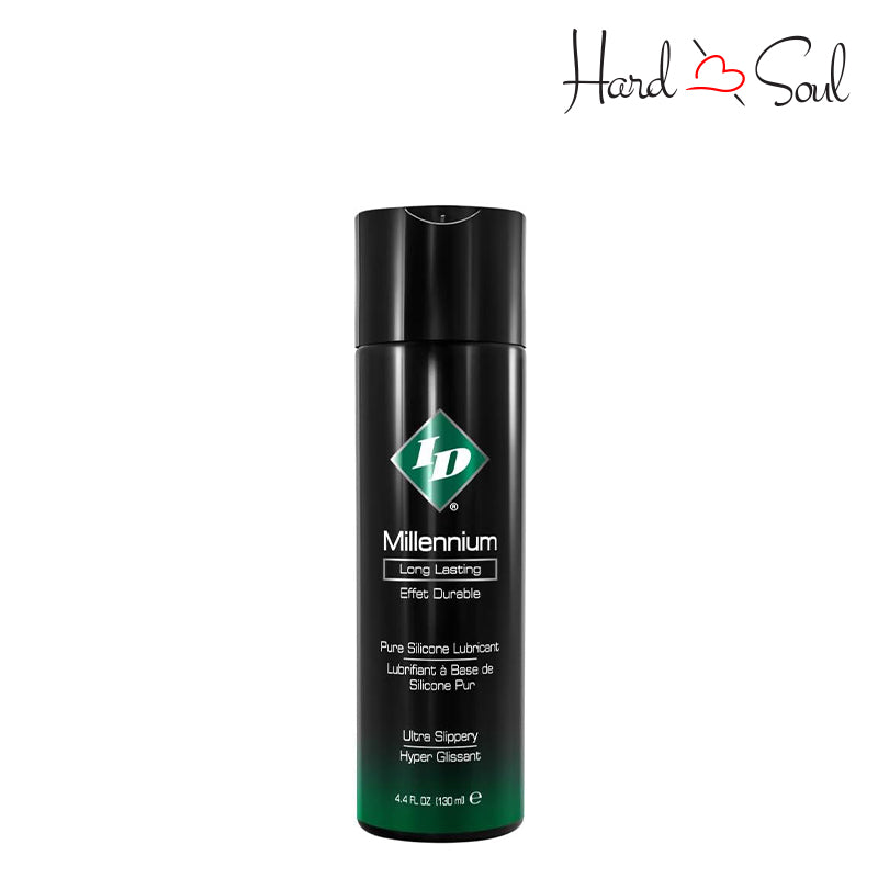 Front Side of a Bottle of ID Millennium Silicone Lubricant 4.4oz - HardnSoul