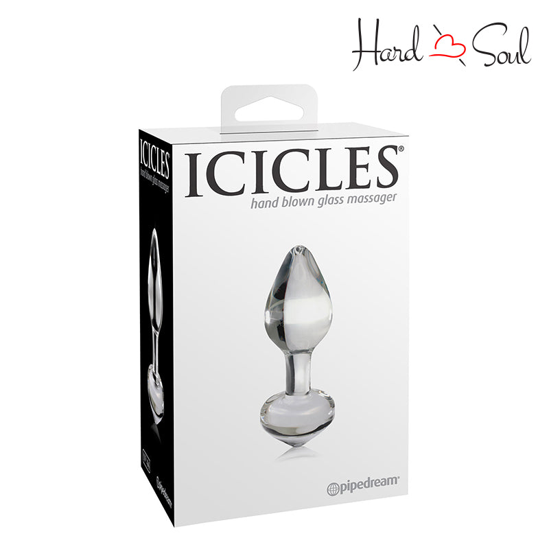 A Box of Icicles No 44 Glass Anal Plug Clear - HardnSoul