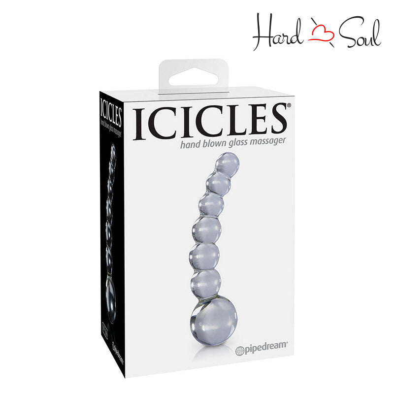 A Box of Icicles No 66 Beaded Anal Probe 4.75" Clear - HardnSoul