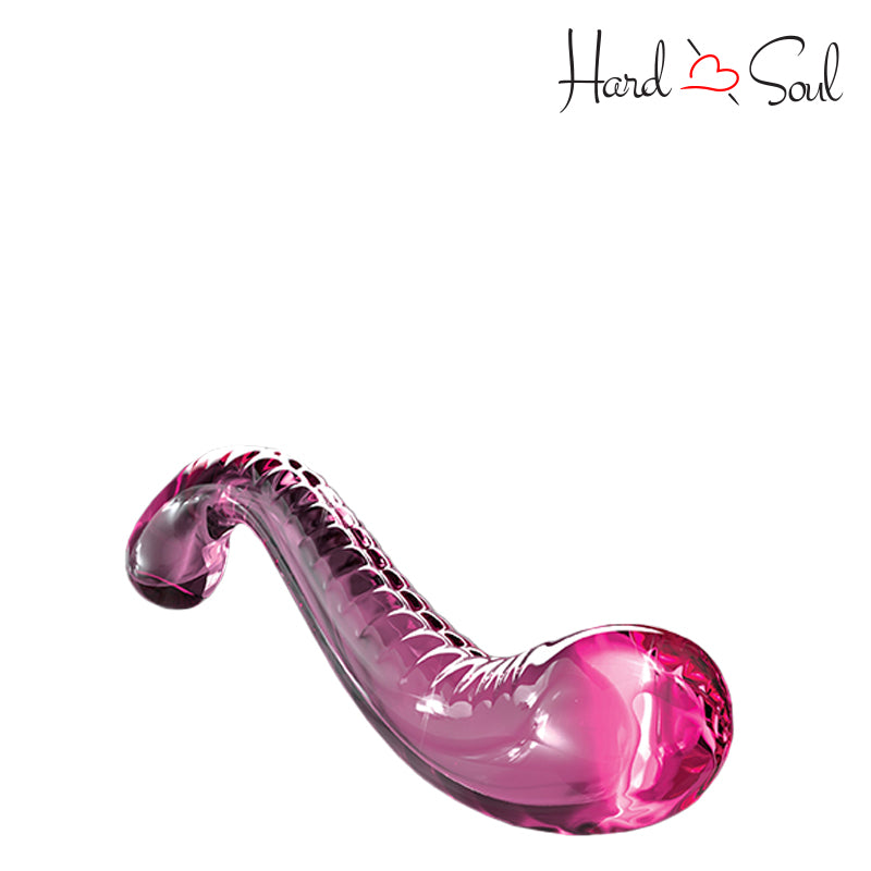 Side of Icicles No 69 Textured G-Spot Glass Probe Pink - HardnSoul