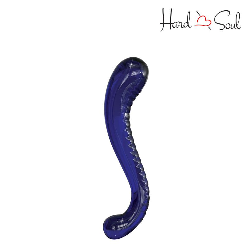 Icicles No 70 Textured G-Spot Glass Probe Blue - HardnSoul