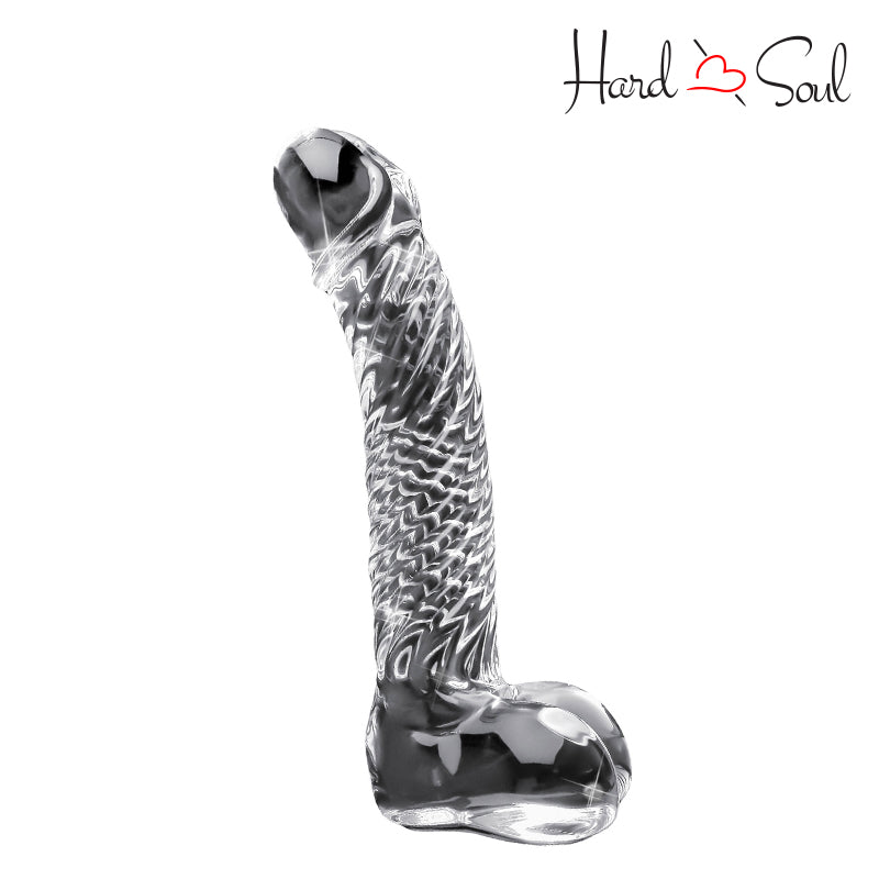 Icicles No. 61 Glass G-Spot Dildo with Balls - HardnSoul