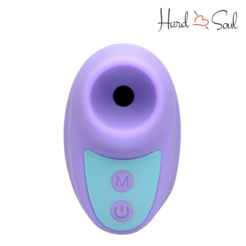 Front Side of Inmi Shegasm Mini Clitoral Stimulator Purple with buttons - HardnSoul