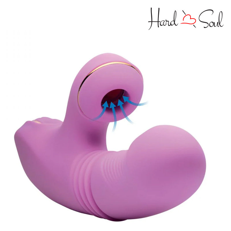 Top of Inmi Shegasm Pro-Thrust Suction Rabbit Purple - HardnSoul